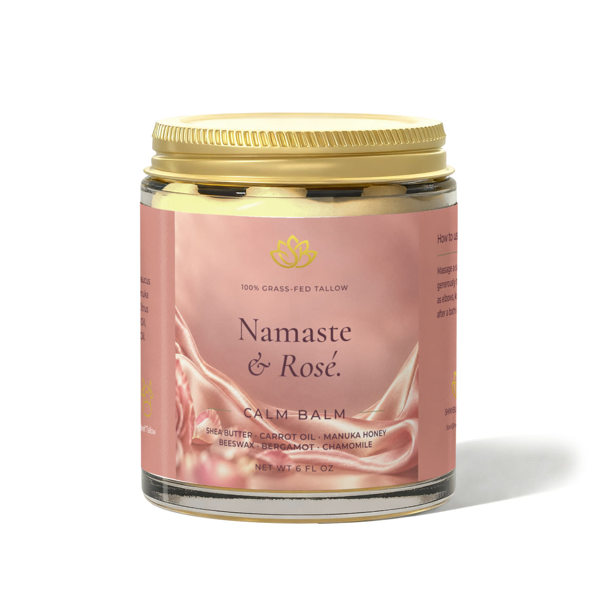 Calm Balm - Namaste and Rosé.