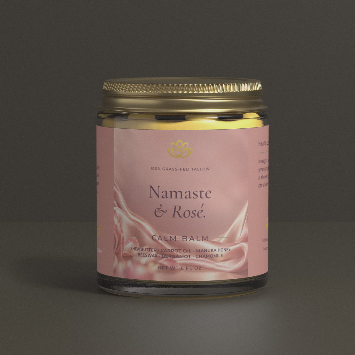 Calm Balm - Namaste and Rosé.