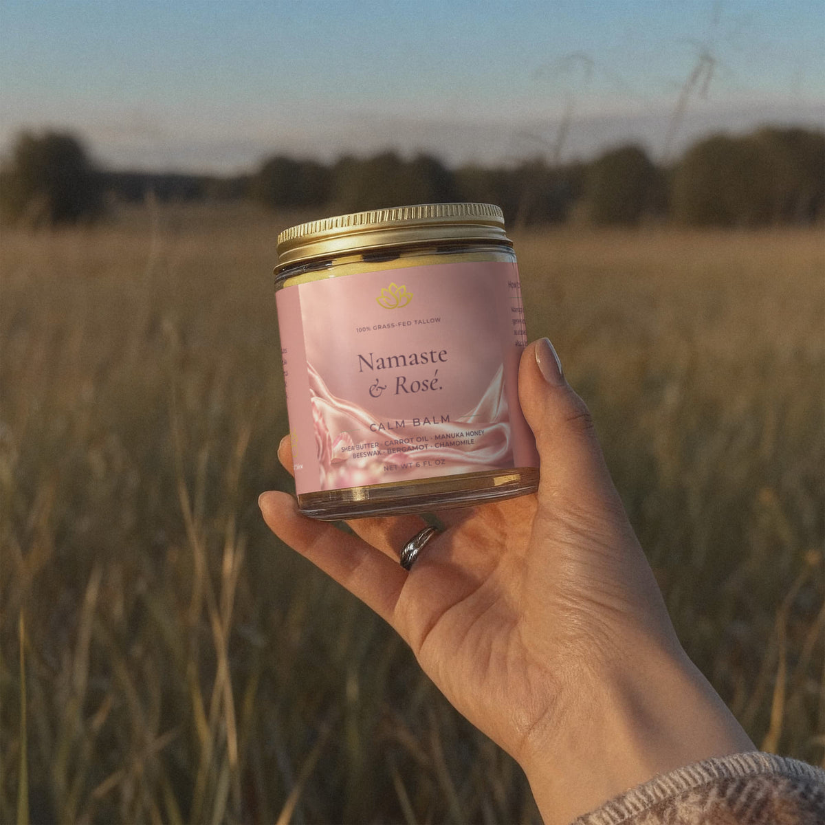 Calm Balm - Namaste and Rosé.