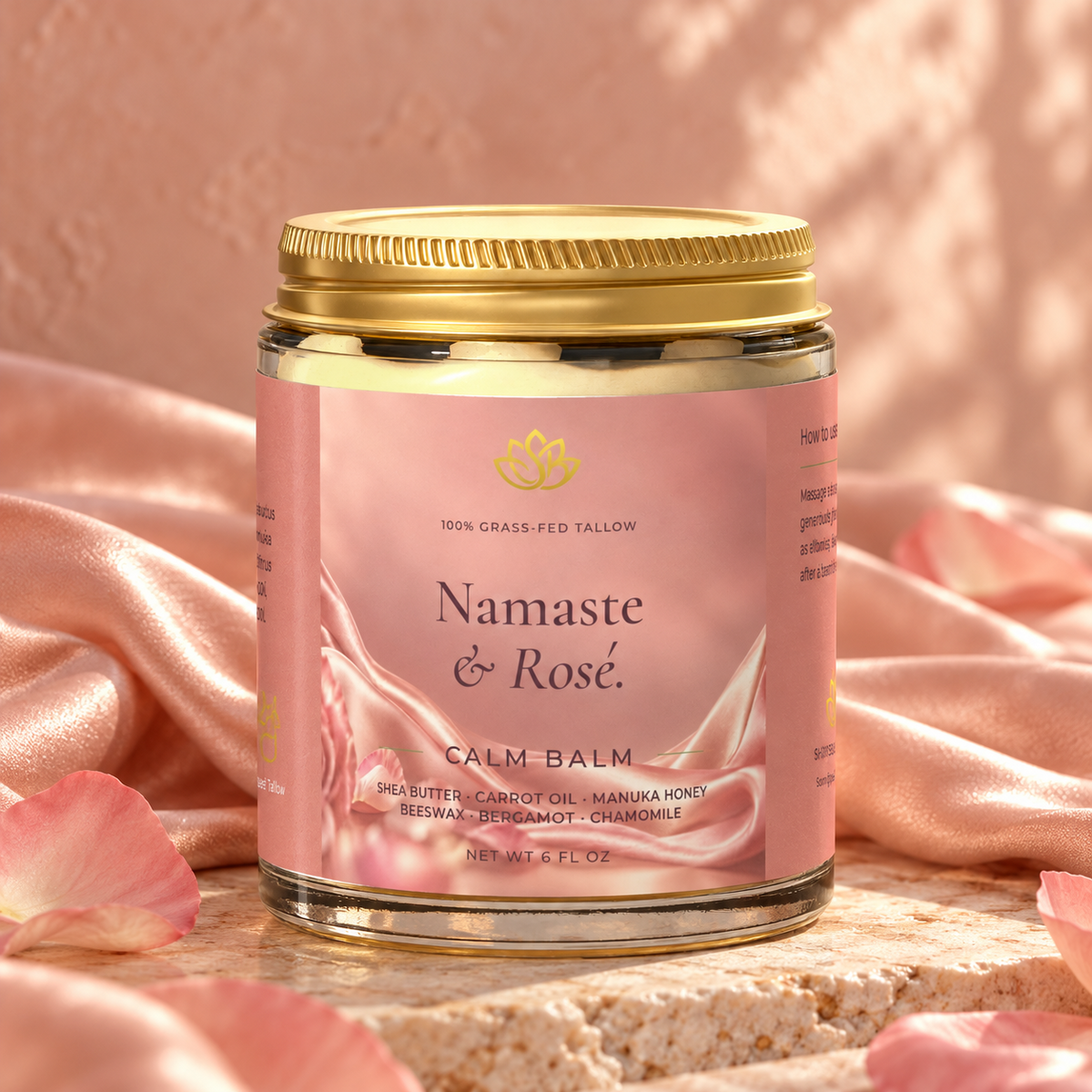 Calm Balm - Namaste and Rosé.